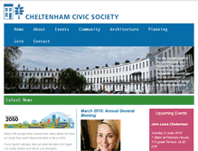 Tablet Screenshot of cheltenhamcivicsociety.org.uk